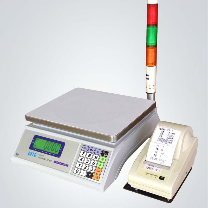 電子計重秤UWA-N+三色燈+打印機 電子計重秤UWA-N+三色燈+打印機