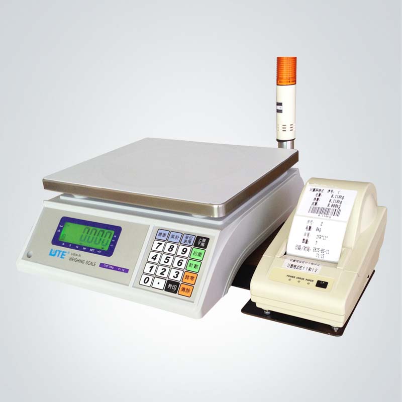 電子計重秤UWA-N+三色燈+打印機 電子計重秤UWA-N+三色燈+打印機